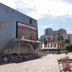 Cricket in Federation Square