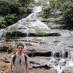Crossing the Katoomba Falls