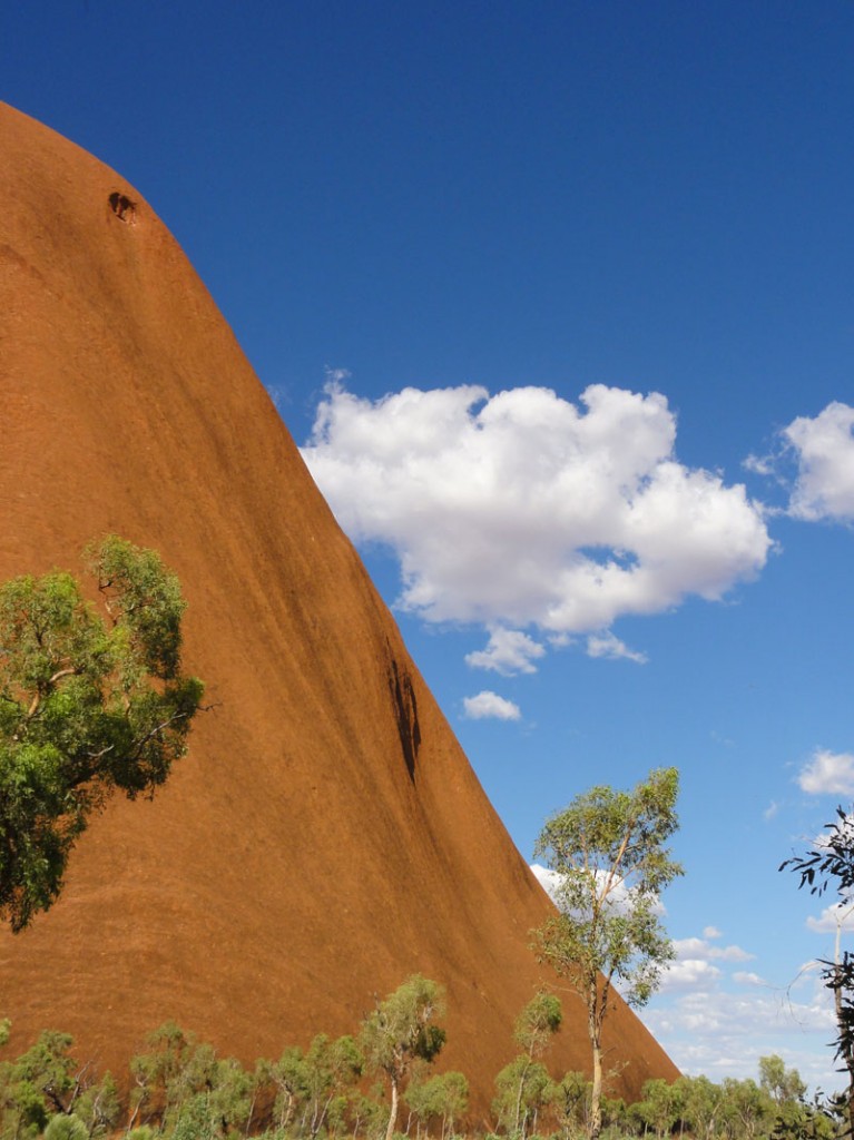Steep ascent to the top of Uluru