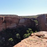 The rim of the canyon