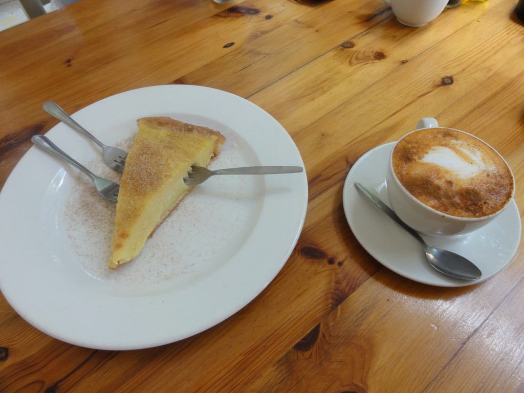 Milk tart and Rooibos Cappuccino