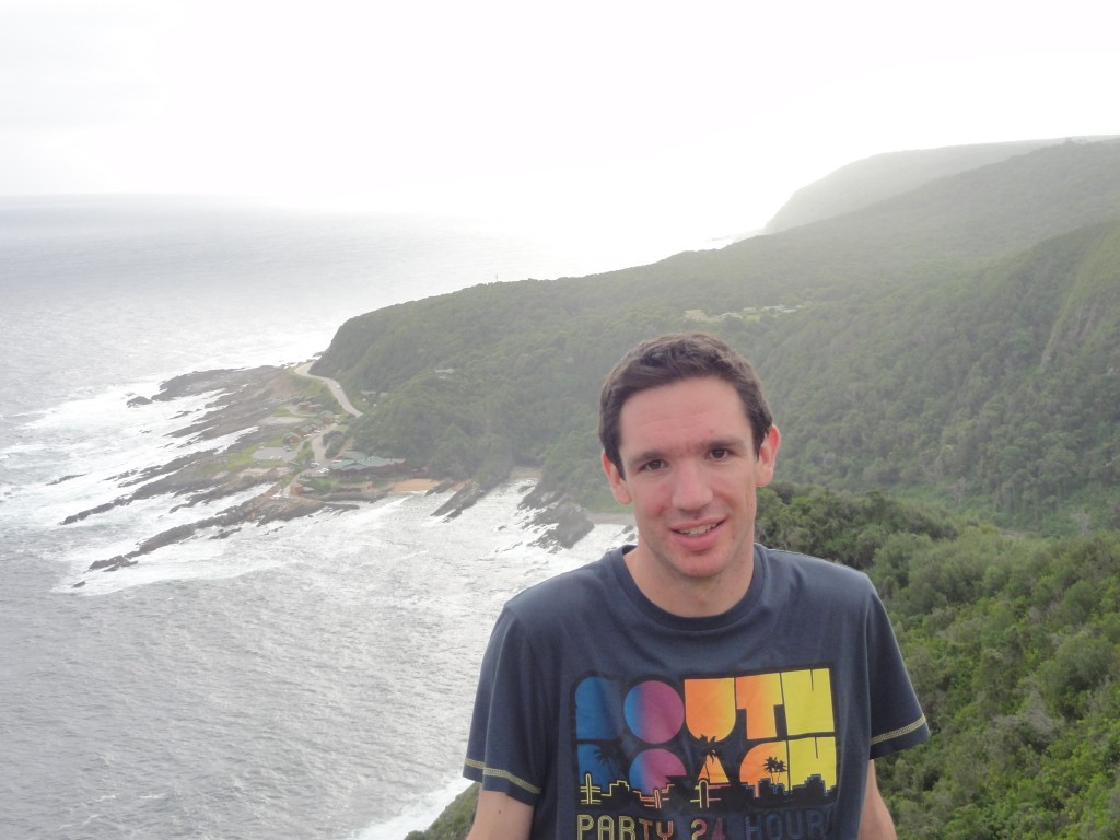 Me at the view point overlooking the mouth of Storms River