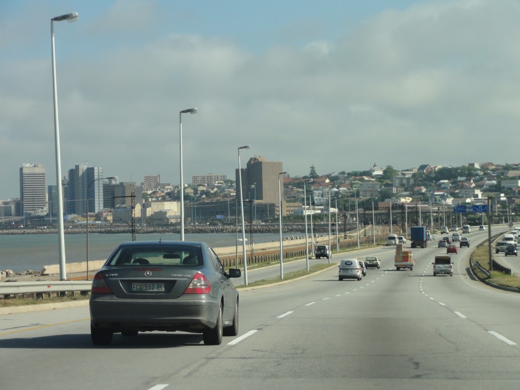 Driving into Port Elizabeth