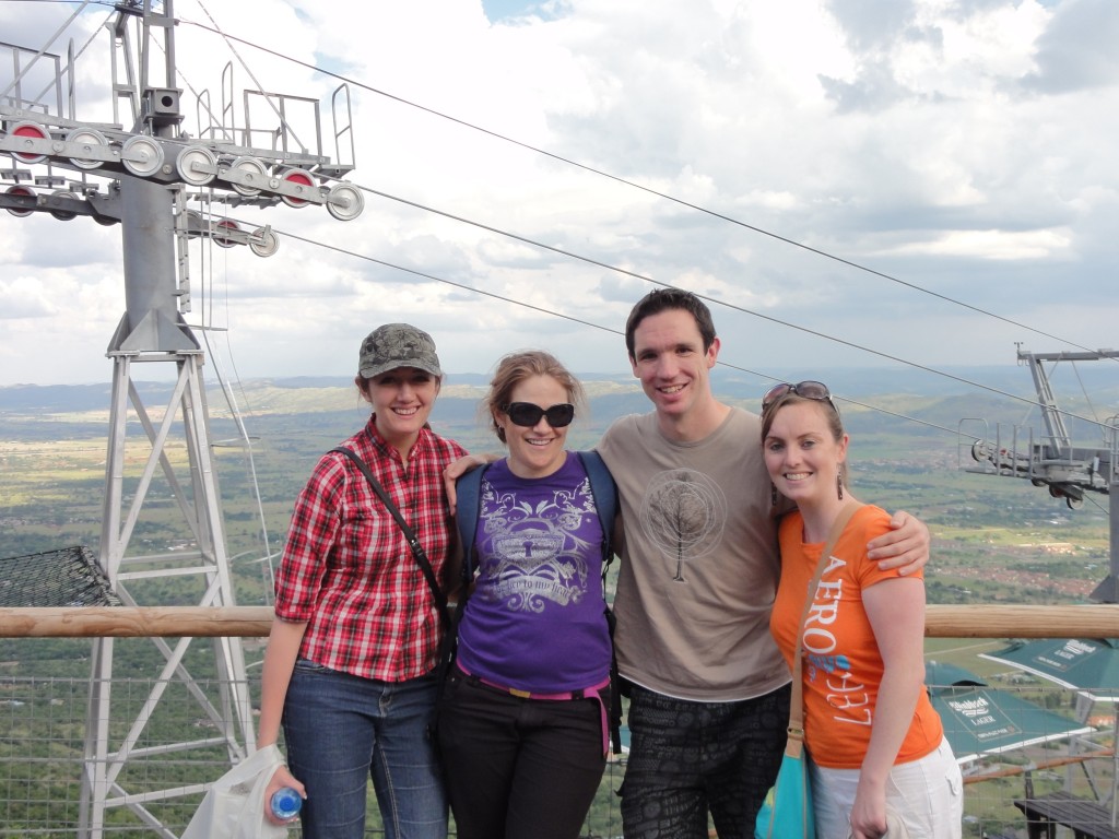 Lita. Noz, me and Shammy at the top of the Hartbeespoort cableway