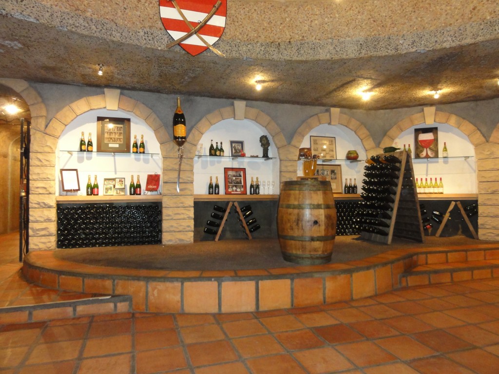 Private cellar at Haute Cabrier