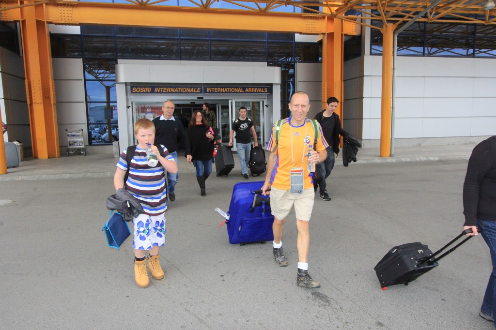 Arriving at Cluj Napoca airport