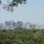 View of Brisbane from the botanical gardens