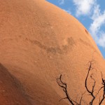 Snake trail from one of the dreamtime stories