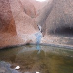 Waterhole at the base of Uluru