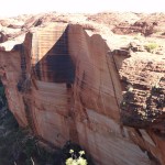 Site of a recent landslide