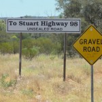Venturing onto the gravel road
