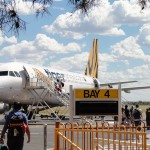 The plane finally arrived!