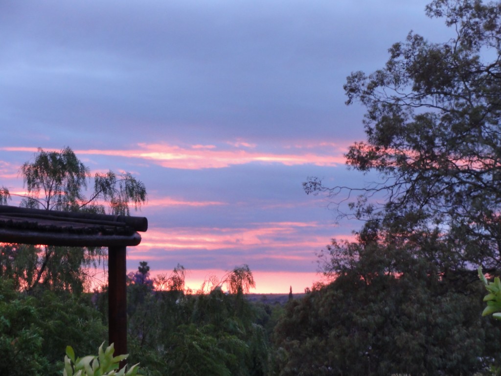 Sunset in Oudtshoorn