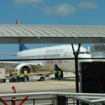 Our flight to Johannesburg