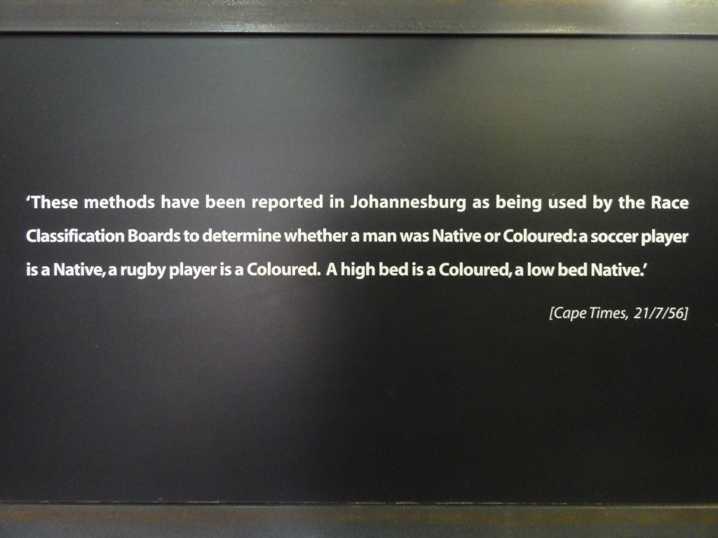 Quote from the Cape Times, 1956