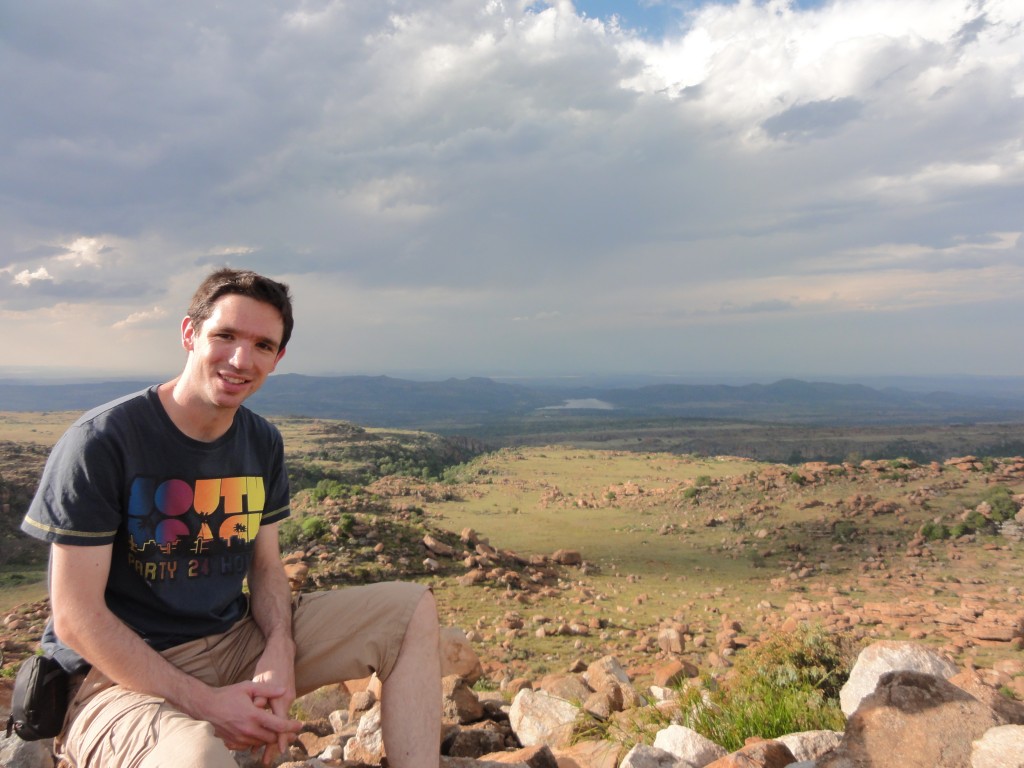 Me at the highest point of our mountain hike