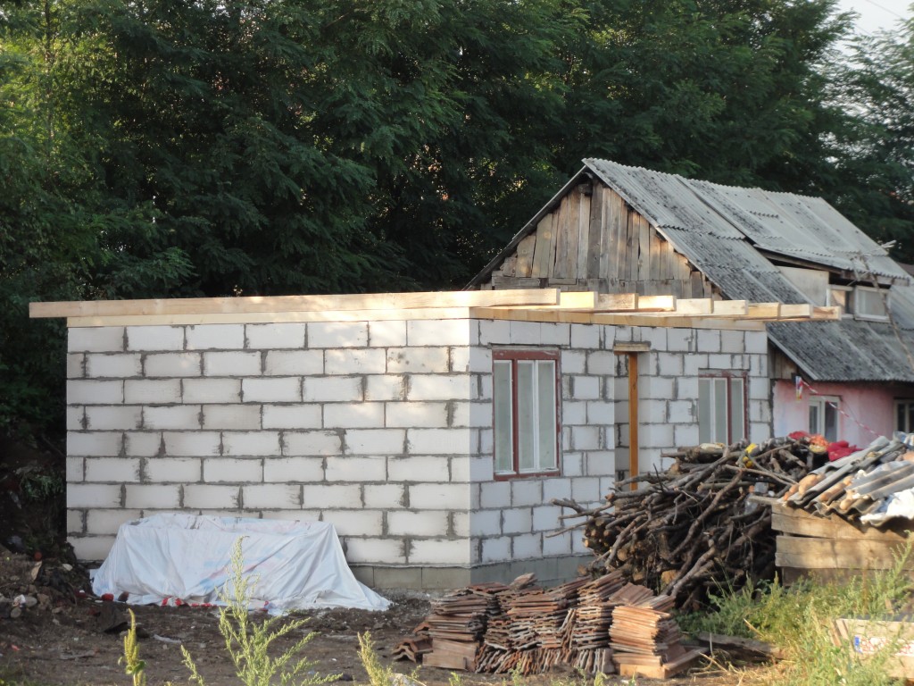 The smaller house at the start of day 4